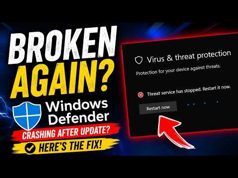 Windows Defender Crashing After Update? Here’s the Fix!