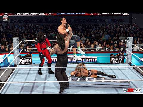 WWE 2K26 Gameplay - Cena vs. Rock vs. Kane vs. Undertaker | WWE TLC Match