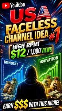 🔥 Best Low Competition USA Faceless YouTube Channel Idea!
