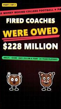 Fired Coaches Were Owed $228 MILLION Last Year 😳 (Part 3) #shorts