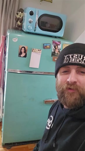 de-iceing my 1950s refrigerator | lazy susan fridge