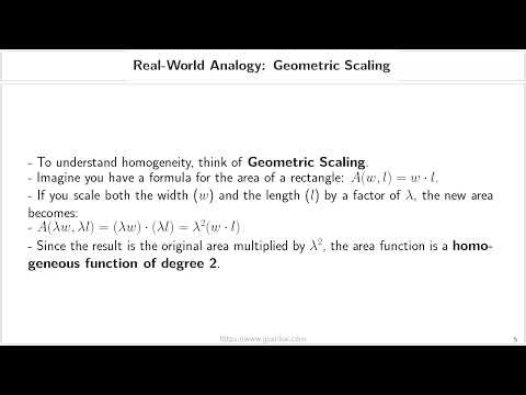 Homogeneous Functions: Definition and Degree