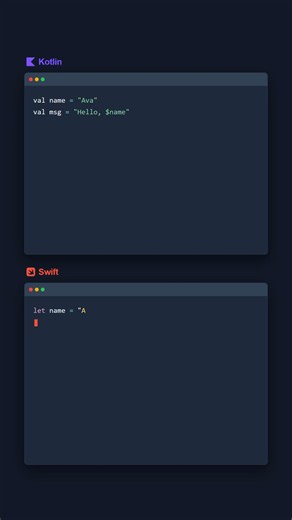 String Templates - Kotlin vs Swift