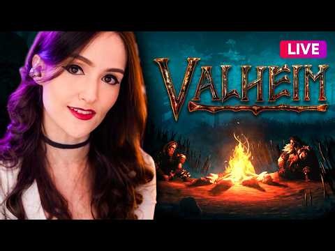 FIRST TIME PLAYING VALHEIM 💜 I hate the swamp and I will never watch Shrek again.
