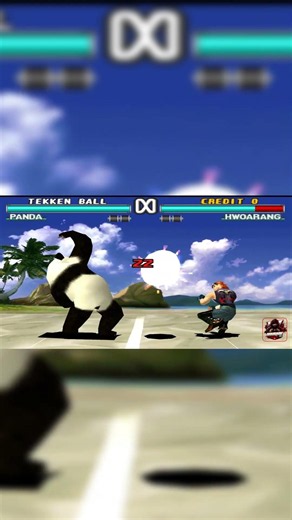 Tekken 3 Ball Mode: PANDA VS HWOARANG! 🐼🥋 #Shorts #Trending #gaming