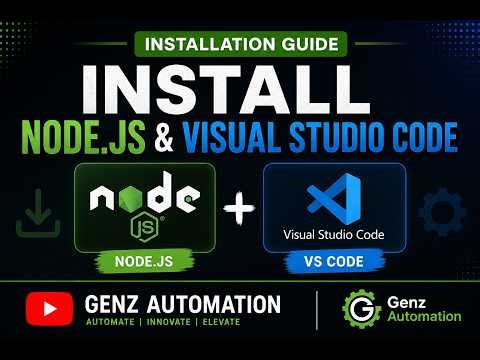Node.js and VS Code Installation Tutorial 2026 | Complete Setup Guide for Beginners
