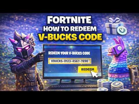 Fortnite: How to Redeem a V-Bucks Code (V-Bucks Card + PS5/Xbox Extra Step) | 2026
