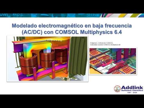 Modelado electromagnético en baja frecuencia (AC/DC) con COMSOL Multiphysics (6.4)