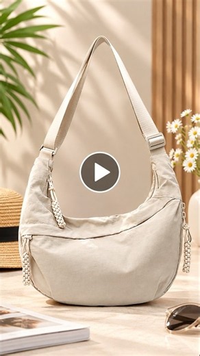 Travel Crescent Crossbody Bag for Women | Half Moon Sling Bag ✨