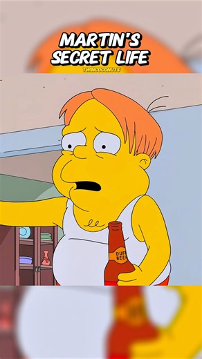 Martin's Secret Life 🤫 #simpsons #shorts