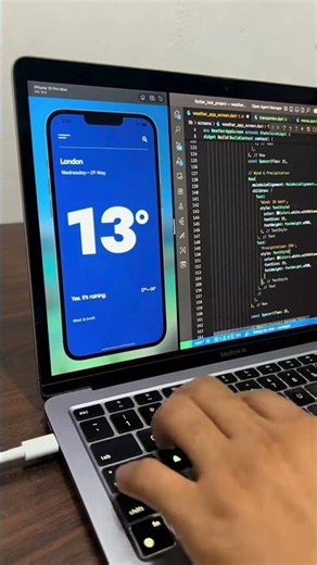 Coding a Weather App UI from scratch in Flutter 🌧️💻