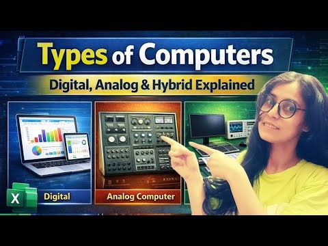Types of Computers | Digital, Analog & Hybrid Computers Explained | Computer Basics #afiscomputer
