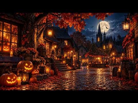Halloween Ambience 2026 🎃 Cozy Autumn Village Halloween Background Music 🍁 Autumn Ambience Music