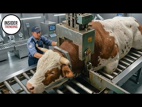 Inside A Cow Slaughter Factory | From Cattle Farming To Food & Leather Products