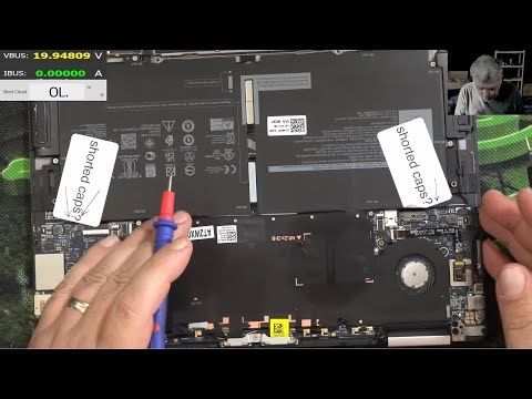 Dell XPS 9310 dead, no power, customer found two shorted capacitors but still can't fix it