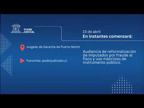 Audiencia de reformalización de imputados por fraude al fisco y uso malicioso de instrumento público