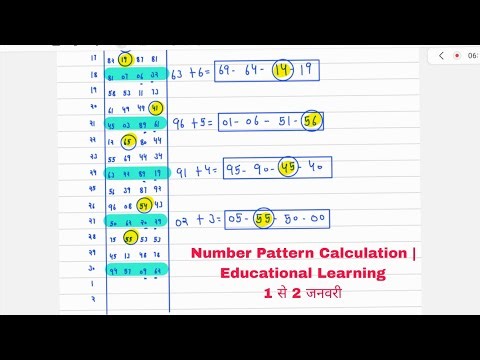 Number Pattern Calculation | Educational Learning