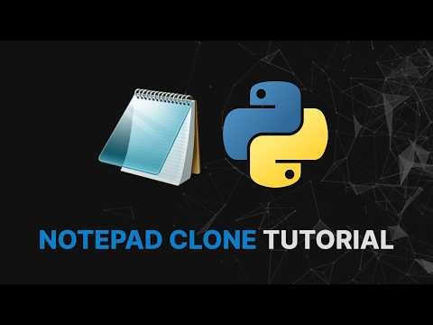 Simple Notepad Clone using Tkinter in Python