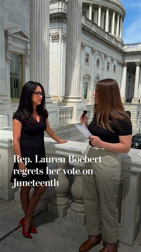 Rep. Lauren Boebert regrets her vote on Juneteenth