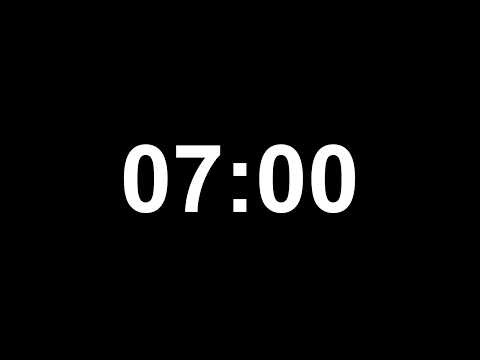 7 Minute Countdown Timer ⏳ (NO ADS, No Copyright)