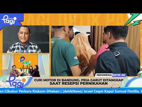 [detikPagi] - Curi Motor di Bandung, Pria Garut Ditangkap Saat Resepsi Pernikahan