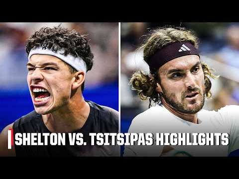 No. 8 Ben Shelton vs. Stefanos Tsitsipas | Full Match Highlights | 2026 US Open