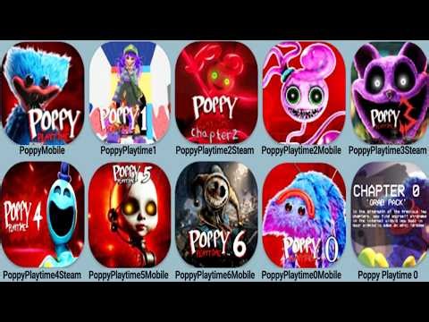 Poppy Playtime Mobile Vs Steam Vs Mod Chapter : 1, 2, 3, 4, 5, 6 | Full Gameplay | New Update Boss