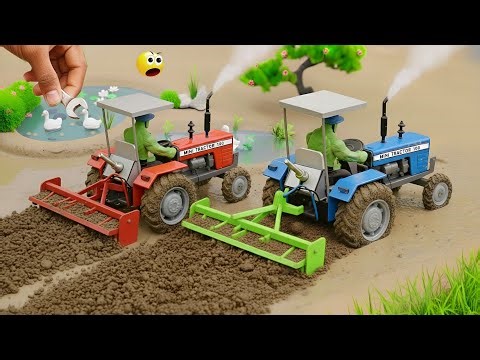 Top Most Creative Scientific Idea | Mini Tractor Is Plowing In Mud@MiniTractor100 