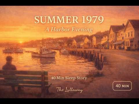 A Summer Evening by the Sea, 1979 - Nostalgic Coastal Bedtime Sleep Story (40 Min)