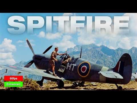 Incredible Colour Footage, RAF Spitfire, World War II | Enhanced, Sound Design