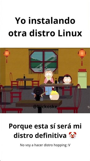 La distro definitiva 57 🤡 #linux #linuxmemes #archlinux #ubuntu #cinnamon #distrohopping #omarchy