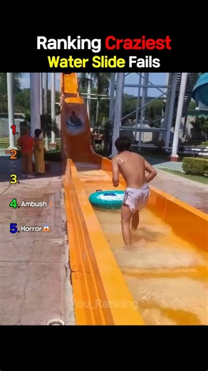 Ranking Craziest Water Slide Fails