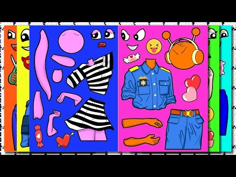 [Sticker Book ASMR] Incredibox Sprunki – Prisoner Pinki and Police Officer Oren’s Story 😏 SUS MOD