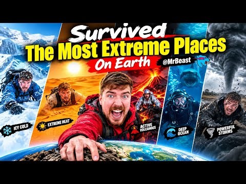 🌍 Survived The Most Extreme Places On Earth! 😱 | MrBeast