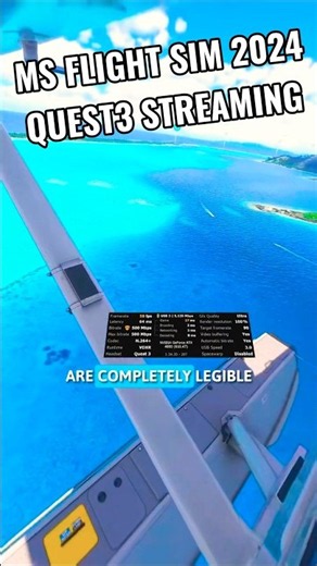 Flight Simulator 2024 on Quest3 USB streaming (Virtual Desktop) #quest3 #VR #metaquest