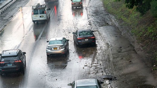 New Yorkers, after days of heavy smoke and torrid temperatures, are met with thunderstorms and flash flooding