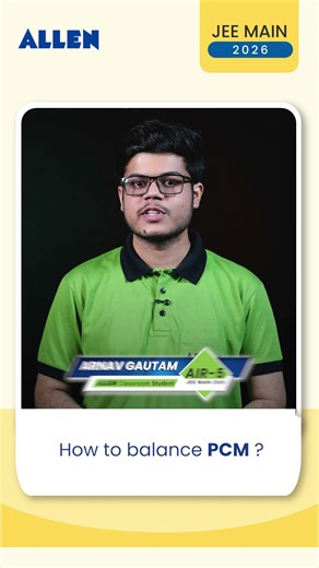 How to Balance PCM? 🎯 AIR 5 Arnav Gautam Reveals | JEE Main2026 Result