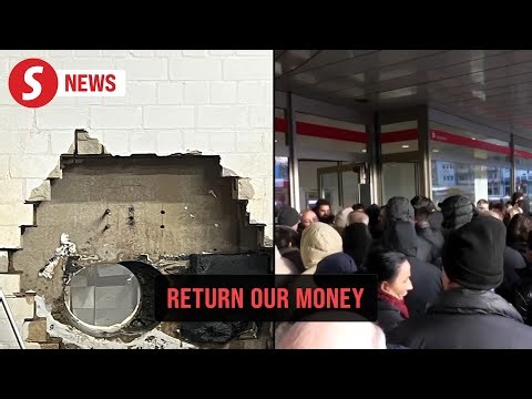 German bank heist: Angry customers demand their money back