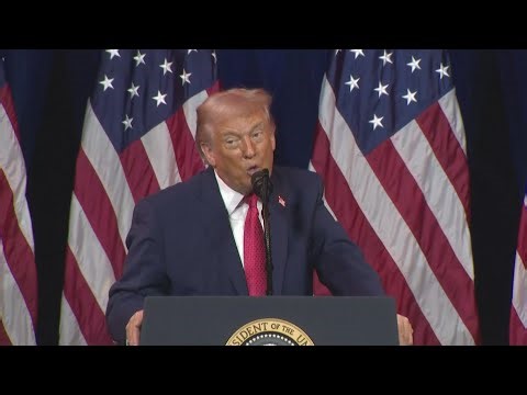 TRUMP ends GOP RETREAT speech with EPIC TRUMP DANCE