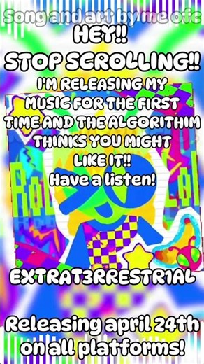 EXTRAT3RRESTR1AL - Releasing April 24th! #alien #scenecoretypebeat #music #musican #newsong #yay