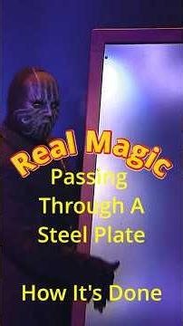 Real Magic - Passing Through Steel - How It's Done #magicrevealed