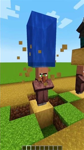 MINECRAFT : DROPPING THINGS DOWN VS MOB'S CHALLENGE 😍 #minecraft #shorts