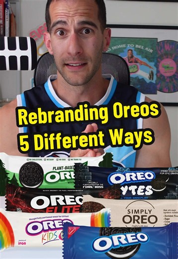 @OREO doesn’t really need my help considering the billion flavors and collabs they have BUT it’s a fun one to rebrand. Changing up the label and calling out different aspects of a product can completely change the way it’s perceived. In this case, 5 different ways. Would you be tempted to buy any of these?