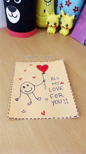 DIY card for your loved ones| gift idea's #diy​​​​​​​​ #handmade​​​​​​​​ #giftideas​​​​​​​​ #couple