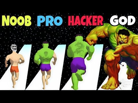 NOOB VS PRO VS HACKER VS GOD in Mushup Heroes /Android Gameplay