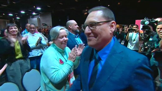 Moment Avi Lewis wins federal NDP leadership race