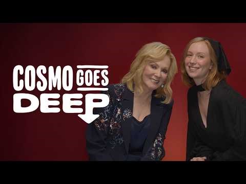 Jean Smart & Hannah Einbinder Answer Rapid-Fire Questions | Cosmo Goes Deep | Cosmopolitan