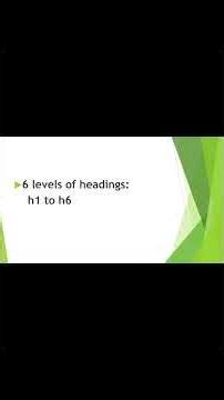 part 2.1: HTML Heading Tags Explained | H1 to H6 Tutorial for Beginners #html #aicoding #codingbat