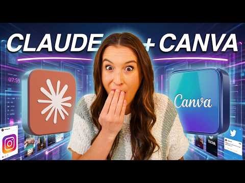 I created 60 Social Media Designs in 8 Minutes using Claude + Canva 🤯