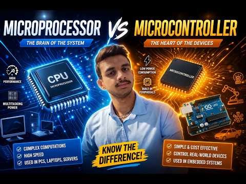 Difference between Micro controller and Micro processor
